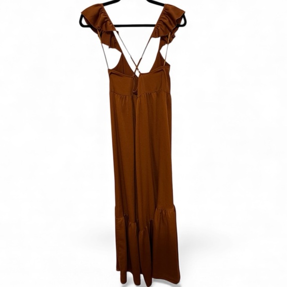 Free People Elegant Rust Maxi Dress - Picture 3 of 7